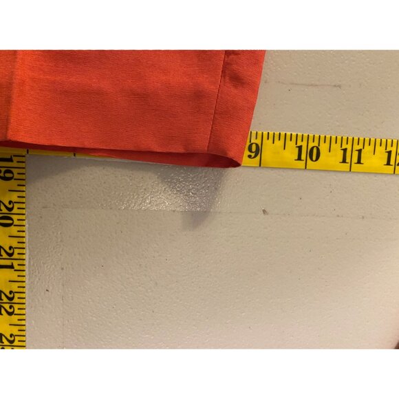 NWT Sigrid Olsen Capri Pants Coral Red Cotton & Silk Blend Elastic Waist Pants - Picture 11 of 11